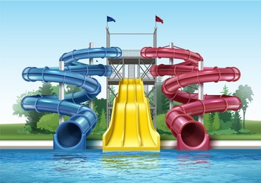 Water Playground Slide